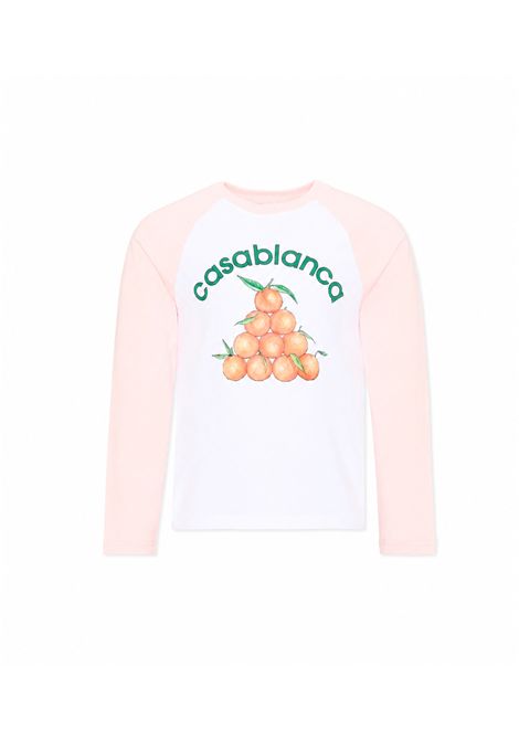 T-shirt con stampa CASABLANCA KIDS | K-PF26-JTS-09901